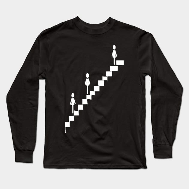 Step by Step to Success Long Sleeve T-Shirt by DesignersPrints2023